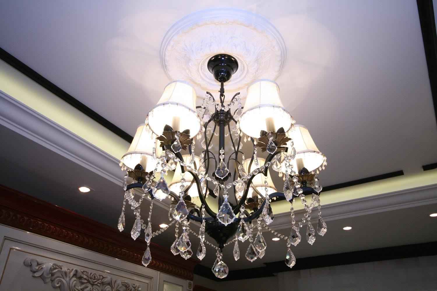 Установка люстр