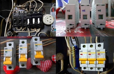 Замена автоматического выключателя